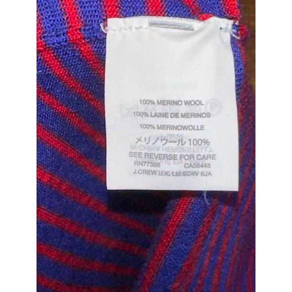 J. Crew Merino Wool Striped Tippi Turtleneck Sweater - Picture 4 of 6